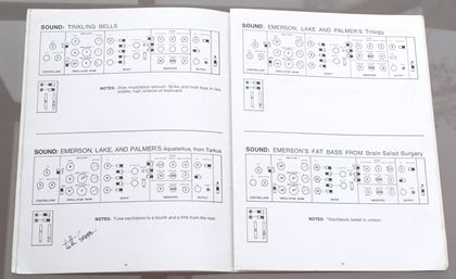 Moog-Minimoog Sound Charts - Tom Rhea